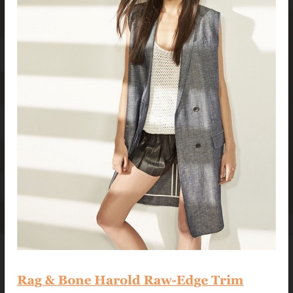 rag & bone Jackets & Blazers - Rag & Bone Harold Denim Vest